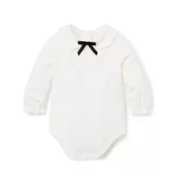 Baby Bow Collar Bodysuit Cream And Sugar
