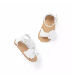 Baby Bow Sandal White