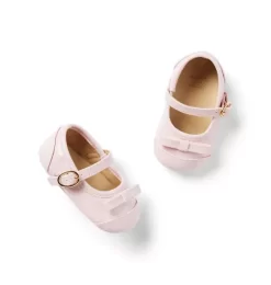 Baby Patent Bow Ballet Flat Peachskin