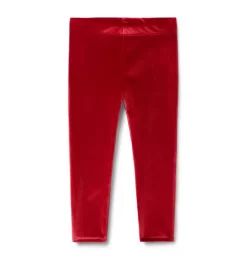 The Velvet Legging Holiday Red