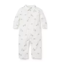 Baby Sheep Collared One-Piece Cream And Sugar Sheep
