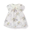 Baby Swan Floral Dress Classic Grey Heather Swan Floral