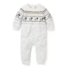 Baby Sheep Fair Isle One-Piece Cream And Sugar Fair Isle