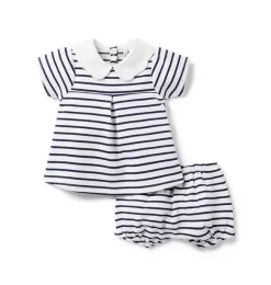 Baby Striped Matching Set Merchant Marine Stripe