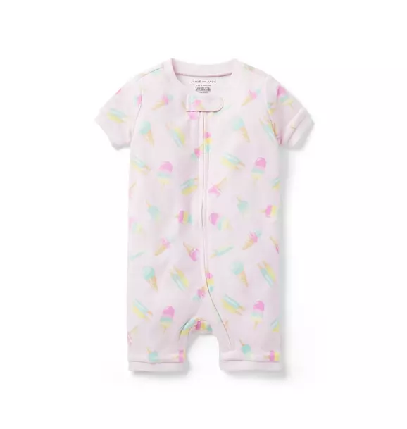 Baby Good Night Short Zip Pajama In Ice Cream Dreams Pink Ice Cream Dreams 1 Baby Good Night Short Zip Pajama In Ice Cream Dreams Pink Ice Cream Dreams
