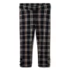 Tartan Button Cuff Jacquard Pant JJ Black Tartan