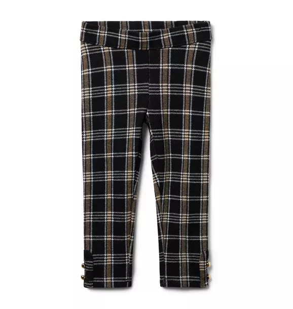 Tartan Button Cuff Jacquard Pant JJ Black Tartan 1 Tartan Button Cuff Jacquard Pant JJ Black Tartan