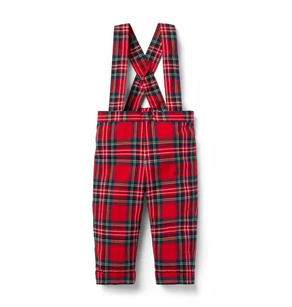 Baby Tartan Suspender Pant Bradbury Red Tartan 1 Baby Tartan Suspender Pant Bradbury Red Tartan