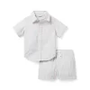 Baby Seersucker Cabana Matching Set White Stripe