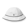 Baby Anchor Bucket Hat White