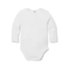 Baby Ribbed Bodysuit Jet Ivory