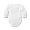 Baby Pointelle Bodysuit Jet Ivory