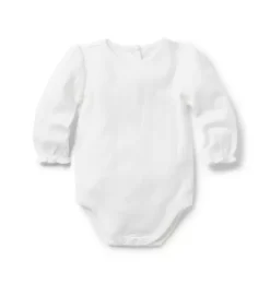 Baby Pointelle Bodysuit Jet Ivory