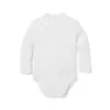 Baby Ribbed Ruffle Trim Bodysuit Jet Ivory