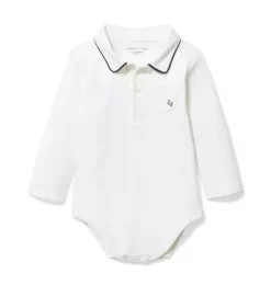 Baby Polo Bodysuit Jet Ivory