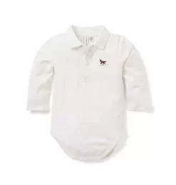 Baby Horse Polo Bodysuit Jet Ivory