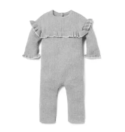 Baby Pointelle One-Piece Classic Grey Heather