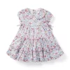 The Park Blooms Baby Dress Jet Ivory Ditsy Floral
