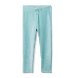 Corduroy Legging Aqua