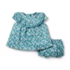 The Park Picnic Baby Set Vintage Teal Floral