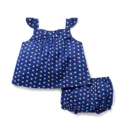 Baby Geo Floral Matching Set Peacoat Geo Floral