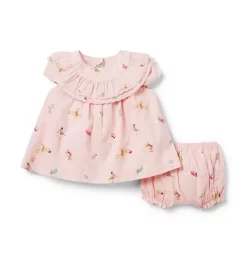 The Park Picnic Baby Set Peachskin Dog Print