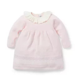 Baby Fair Isle Sweater Dress Dollface Pink Fair Isle