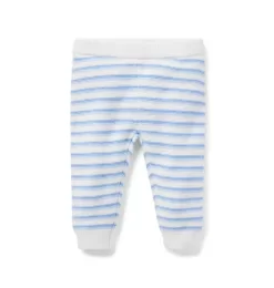 Baby Striped Sweater Pant Peek-A-Blue Stripe