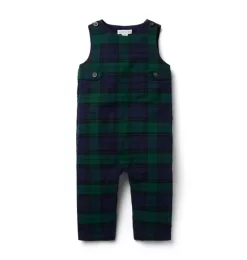The Tartan Holiday Baby Overall Merchant Marine Tartan