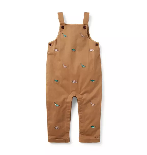 Baby Embroidered Dinosaur Overall Crunchy Leaves Dinosaur 1 Baby Embroidered Dinosaur Overall Crunchy Leaves Dinosaur