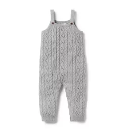 Baby Cable Knit Sweater Overall Classic Grey Heather