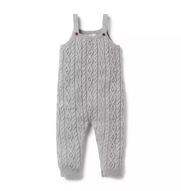 Baby Cable Knit Sweater Overall Classic Grey Heather 1 Baby Cable Knit Sweater Overall Classic Grey Heather