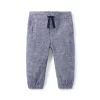 Baby Linen-Cotton Jogger Merchant Marine
