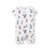 Baby Good Night Short Zip Pajama In Disney Mickey Mouse Friends White Mickey Mouse Friends