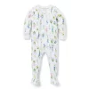 Baby Good Night Footed Pajamas In Floral Dreams White Floral Dreams