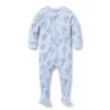 Baby Good Night Footed Pajama In Hot Air Balloon Light Periwinkle Hot Air Balloon