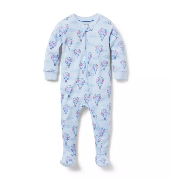 Baby Good Night Footed Pajama In Hot Air Balloon Light Periwinkle Hot Air Balloon 1 Baby Good Night Footed Pajama In Hot Air Balloon Light Periwinkle Hot Air Balloon