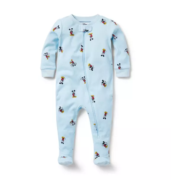Baby Good Night Footed Pajamas In Disney Mickey Mouse Sky Blue Mickey Mouse 1 Baby Good Night Footed Pajamas In Disney Mickey Mouse Sky Blue Mickey Mouse
