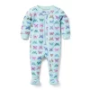 Baby Good Night Footed Pajamas In Butterfly Skies Icy Morn Butterfly Skies