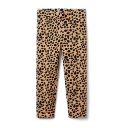 Leopard Ponte Pant Tan Leopard