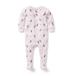 Baby Good Night Footed Pajamas In Disney Minnie Mouse Pink Marshmallow Disney Friends