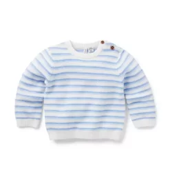Baby Striped Sweater Peek-A-Blue Stripe